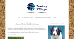 Desktop Screenshot of donkey-village.org.uk