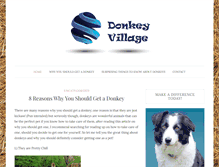 Tablet Screenshot of donkey-village.org.uk